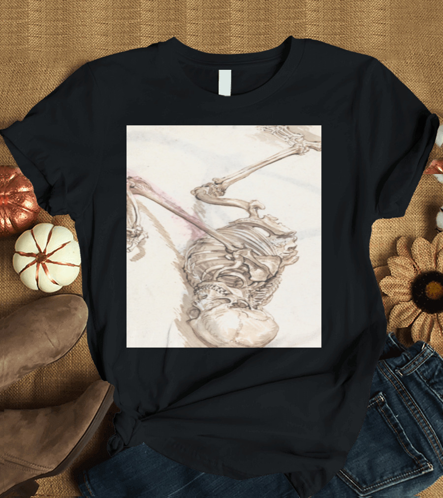 A Human Skeleton Sketch T-Shirt