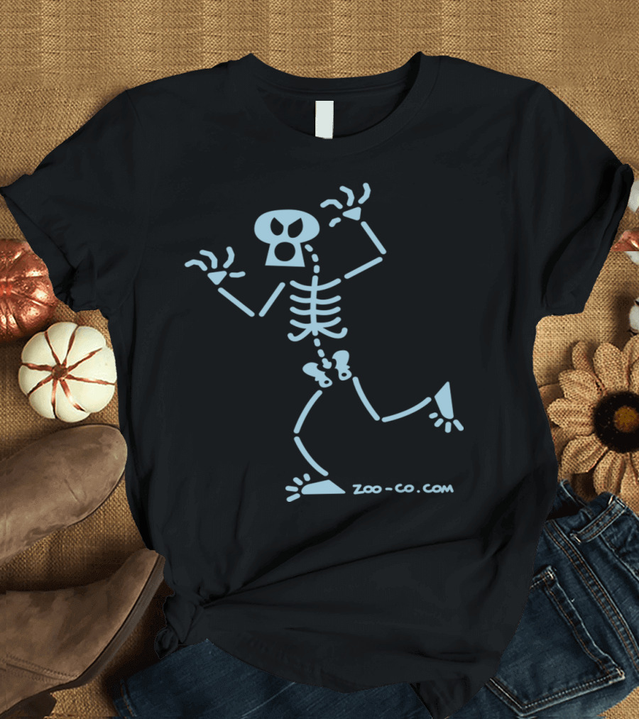 Zoo-co.com Skeleton Frightening T-Shirt