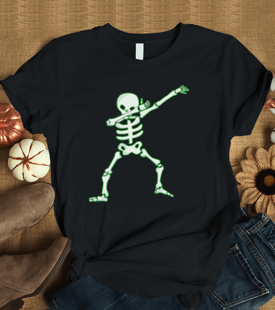 Funny Skeleton Dab Dance Dabbing T-Shirt