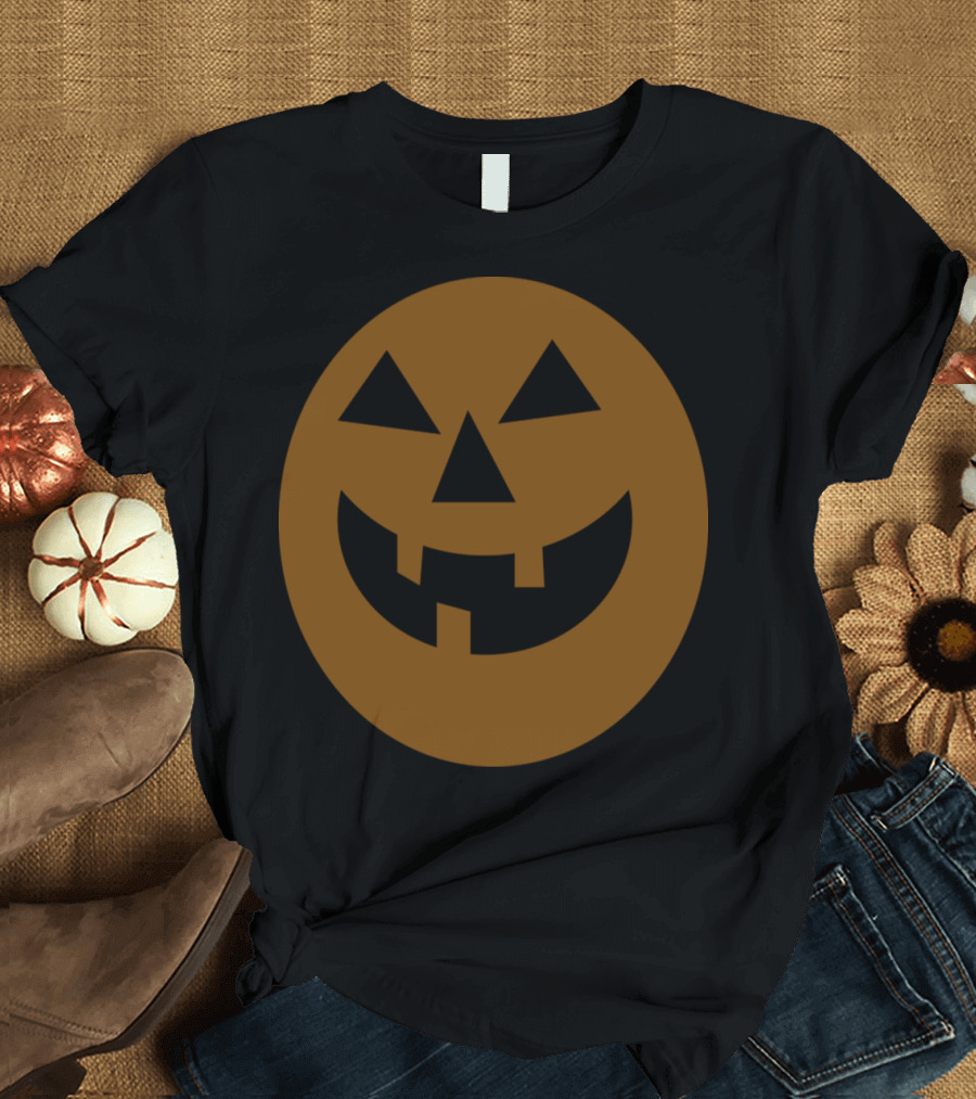 Pumpkin Laughing Face Halloween T-Shirt
