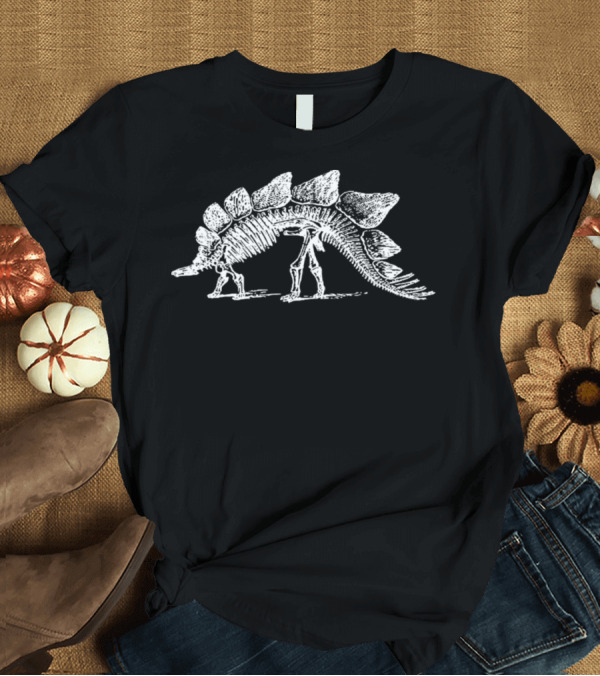 T-Shirt: Stegosaurus Dinosaur Skeleton Fossil T-Shirt Stegosaurus Dinosaur Skeleton Fossil T-Shirt