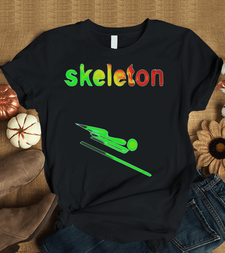 skeleton Winter Games 2reborn Racing T-Shirt
