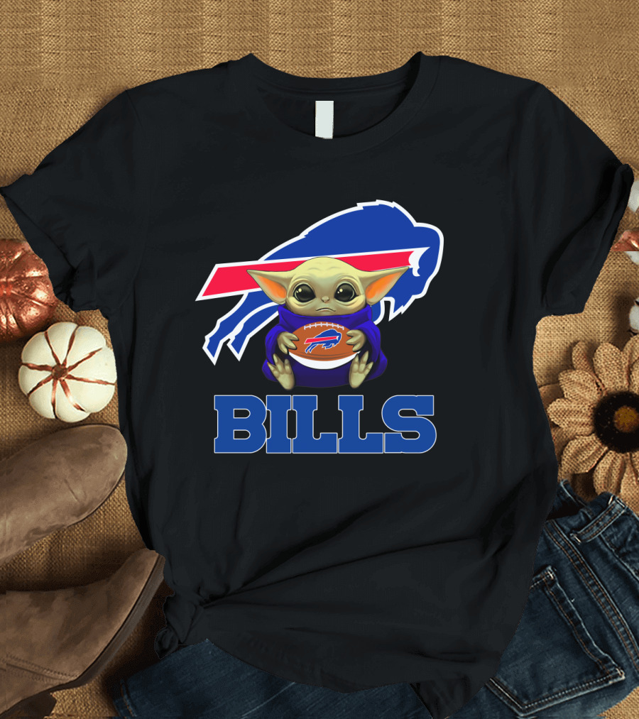 Buffalo Bills Baby Yoda Football Fan T-Shirt