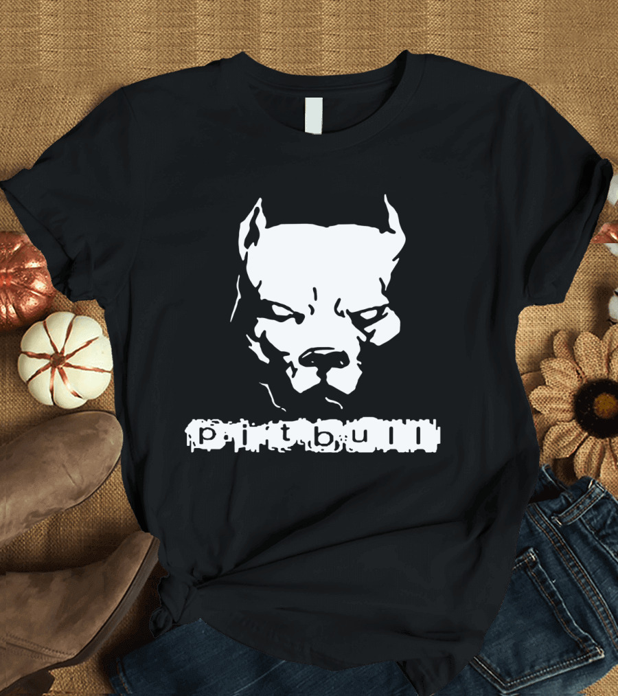 Pitbull Iconic American Pit Bull Spiked Collar T-Shirt
