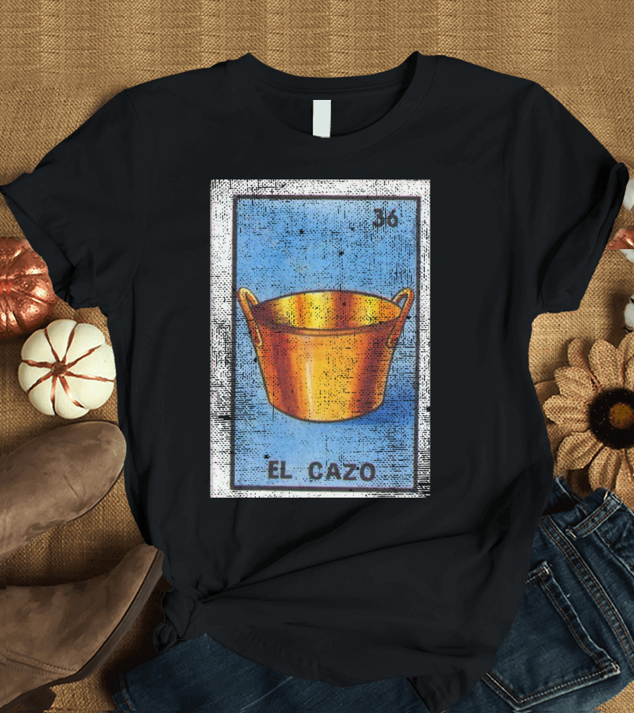 Loteria Card El Cazo Number 36 Mexican Bingo Game T-Shirt