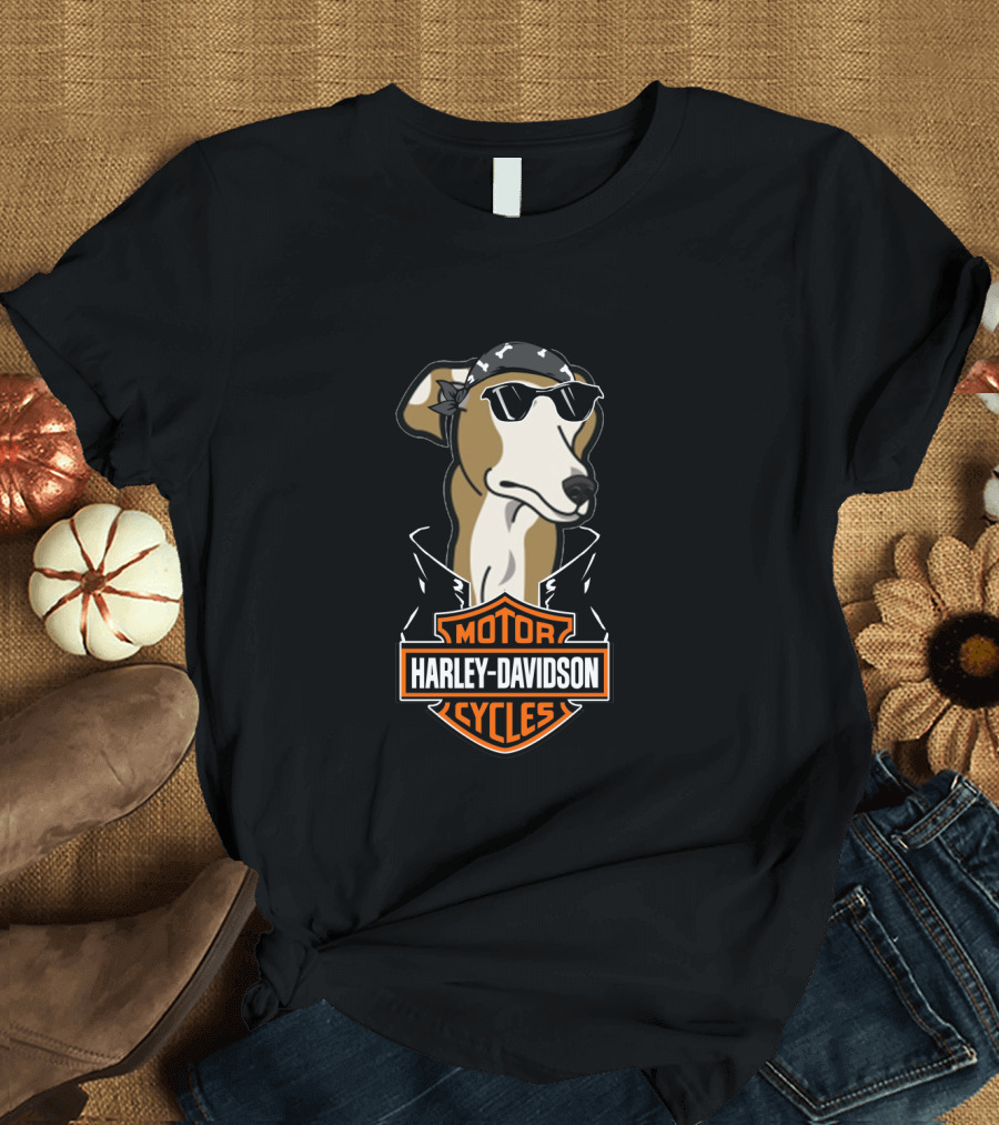Greyhounds Harley Davidson Motorcycles T-Shirt