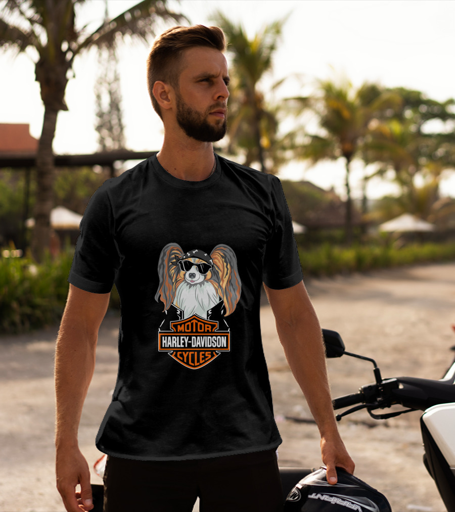 Harley Davidson Motor Cycles Papillons T-Shirt