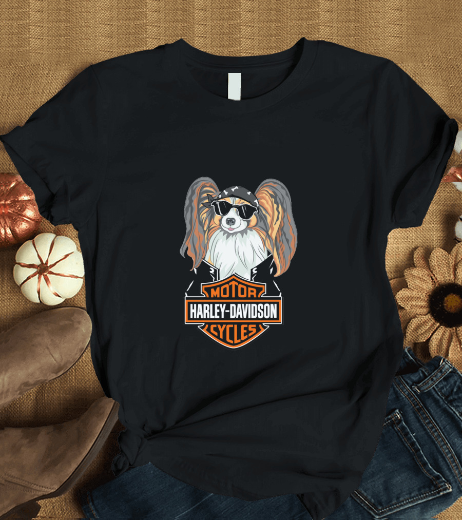 Harley Davidson Motor Cycles Papillons T-Shirt