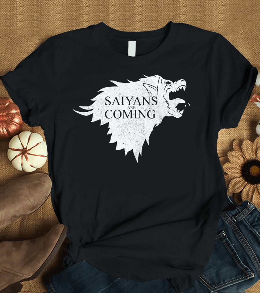 Saiyans Are Coming Direwolf Emblem T-Shirt