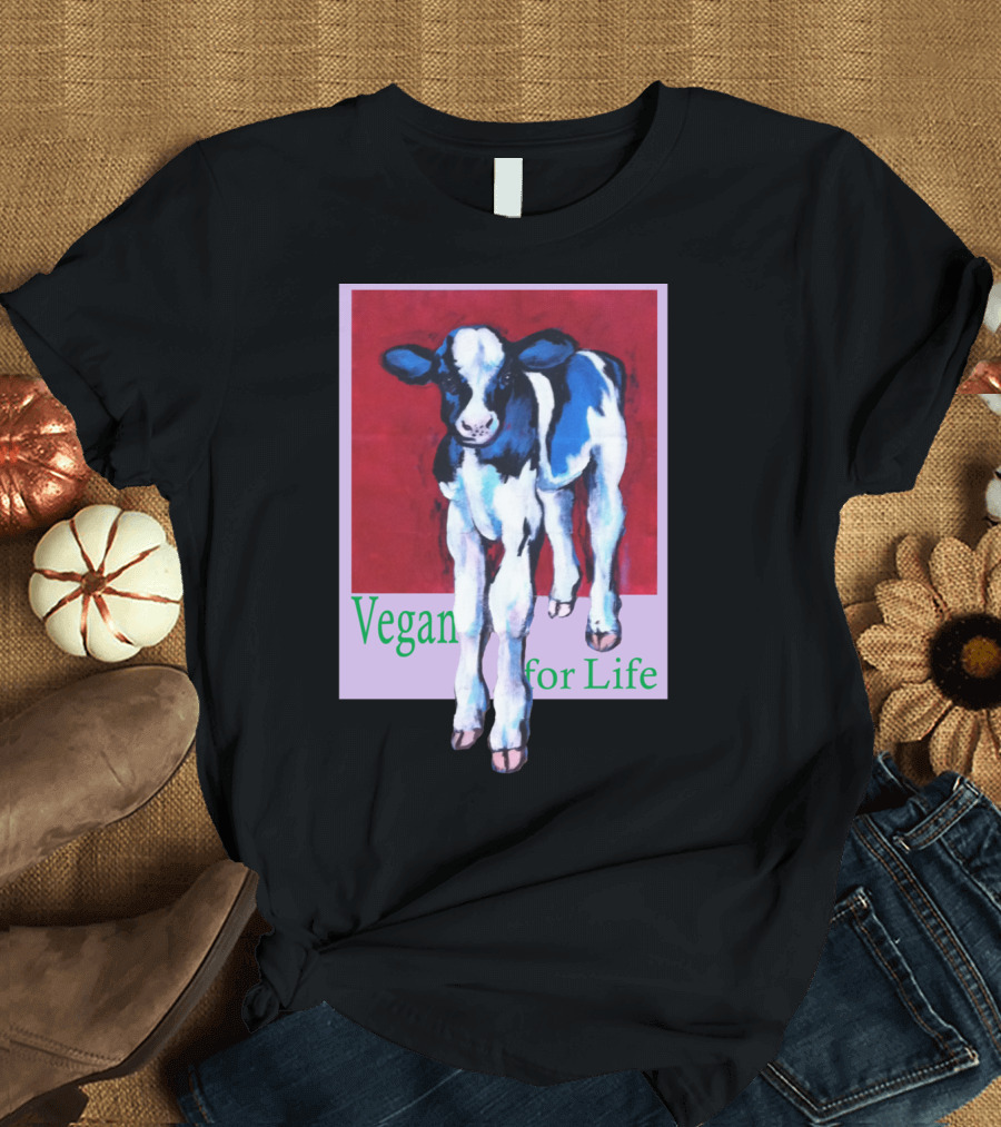 Vegan for Life Colorful Calf T-Shirt