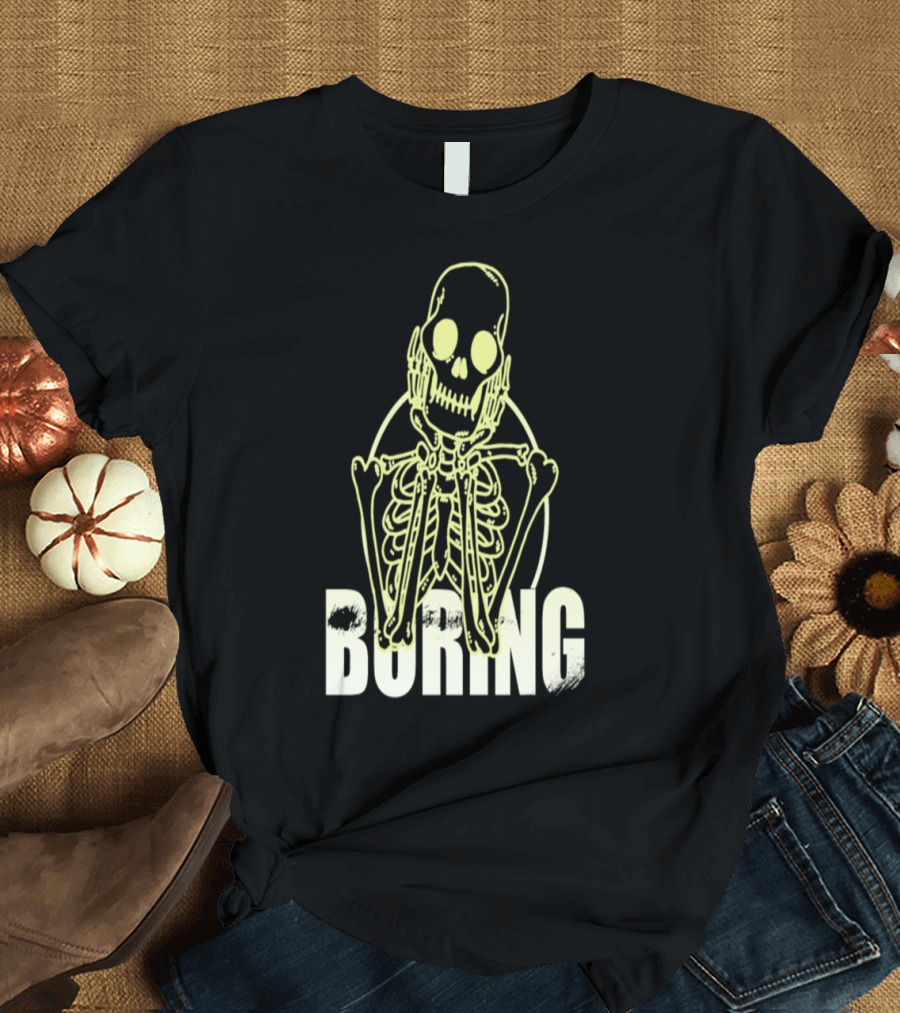 Boring Skeleton Design 4000 T-Shirt