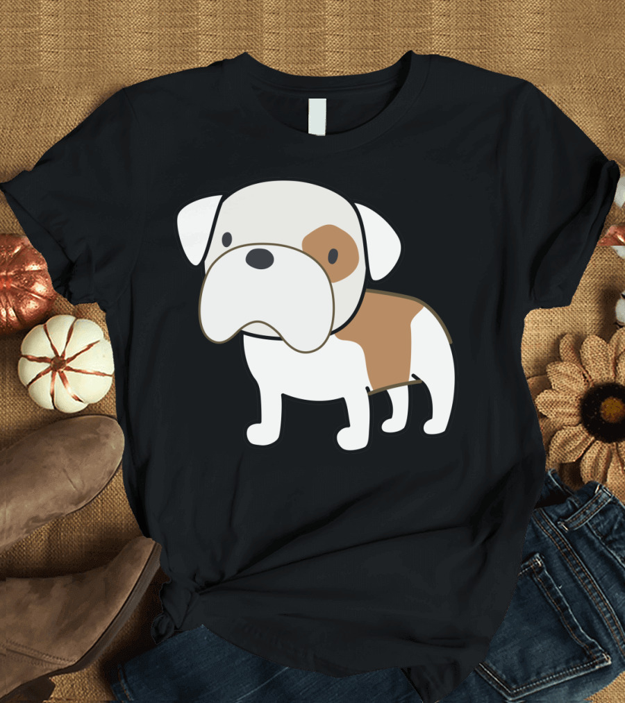 Bam Bam English Bulldog Cartoon T-Shirt