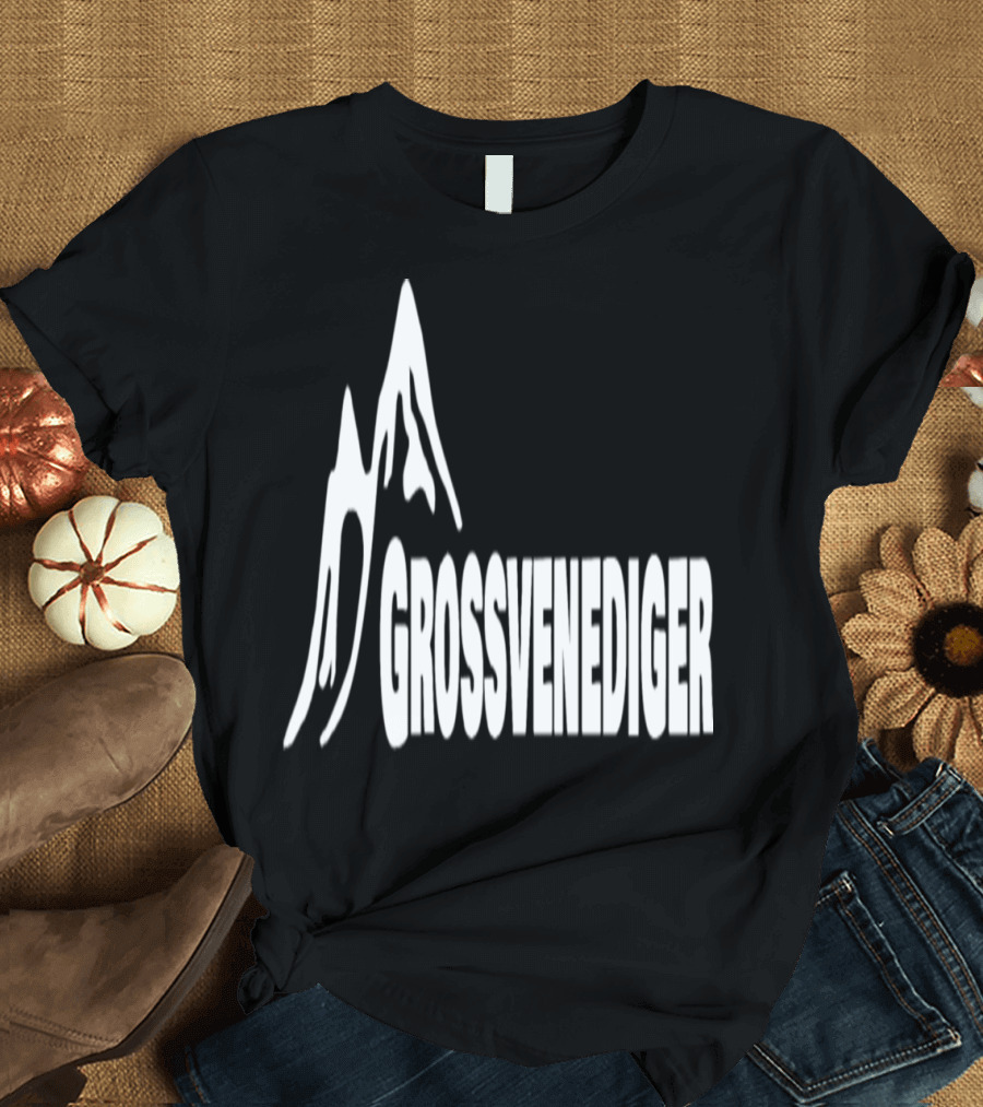 Grossvenediger Mountain Peaks Bold Typography Alpine Adventure T-Shirt