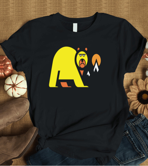 T-Shirt: Grizzly Bear Mountain with Sunrise and Snowy Peaks T-Shirt Grizzly Bear Mountain with Sunrise and Snowy Peaks T-Shirt