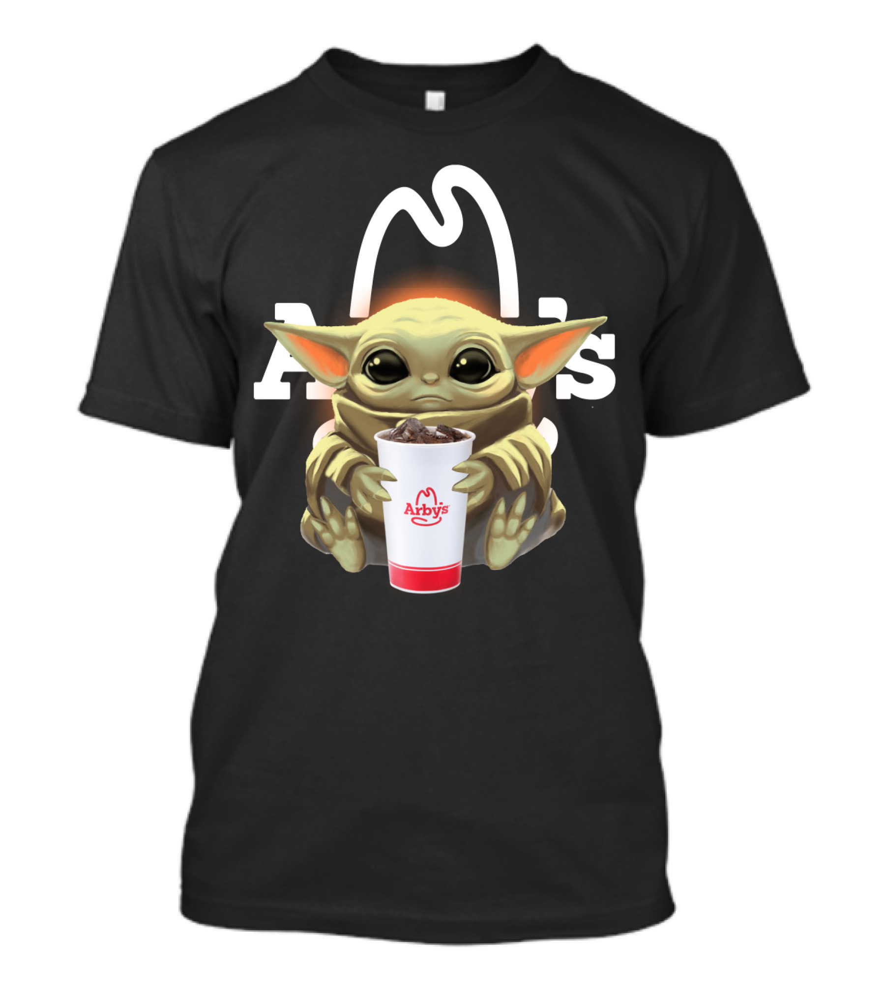 Baby Yoda Holding Arby's Drink T-Shirt
