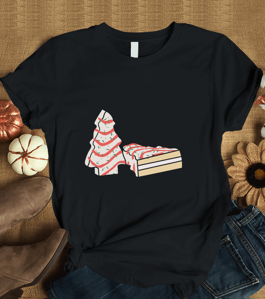 Tis The Season Christmas Tree Cake Slice T-Shirt