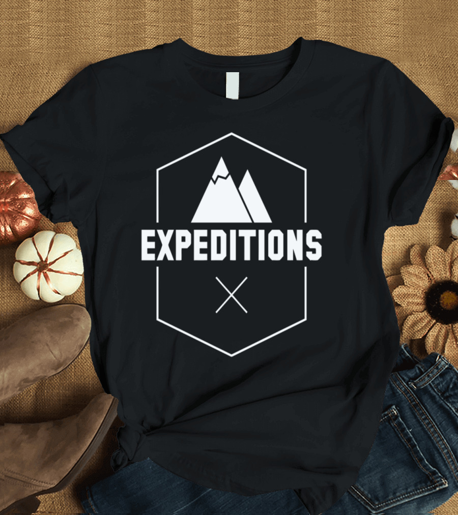Expeditions Mountain Style Bike Adventure Exploration T-Shirt