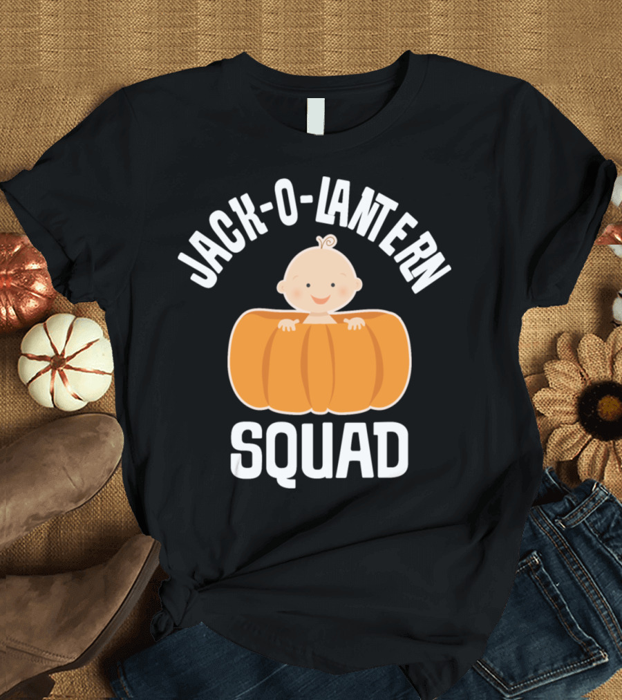 Jack O Lantern Squad Pumpkin Baby T-Shirt