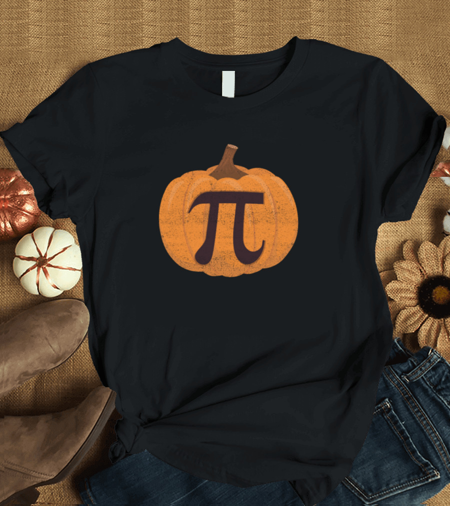 Pumpkin Pi Funny Halloween Math Joke T-Shirt