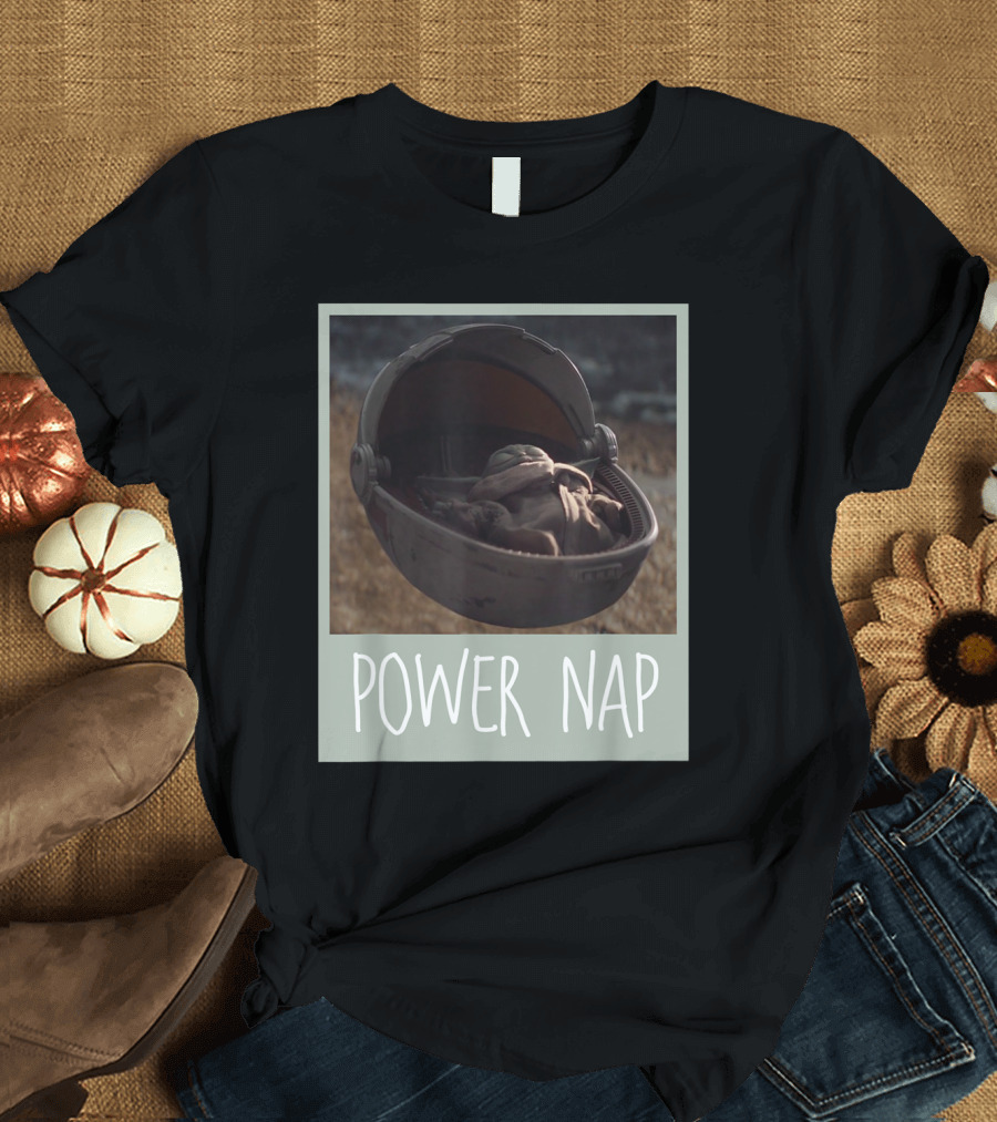 Star Wars The Mandalorian The Child Power Nap Baby Yoda Cradle T-Shirt