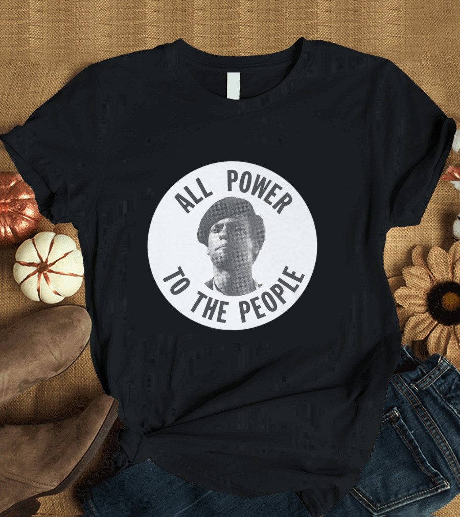 All Power To The People Huey Newton Image T-Shirt