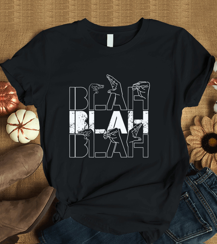 Blah Blah Blah Hand Gesture T-Shirt