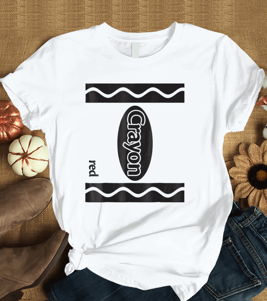 Red Crayon Halloween Costume Crayon Box Group T-Shirt