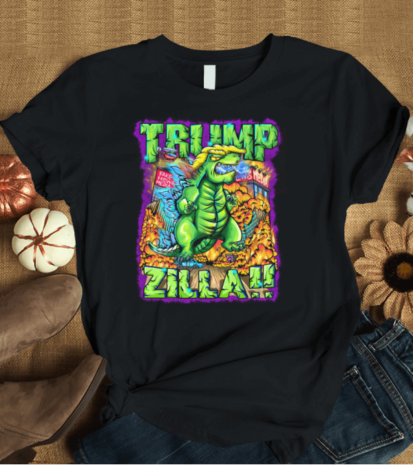 T-Shirt: Trumpzilla Fake News Media Monster Explosion T-Shirt Trumpzilla Fake News Media Monster Explosion T-Shirt