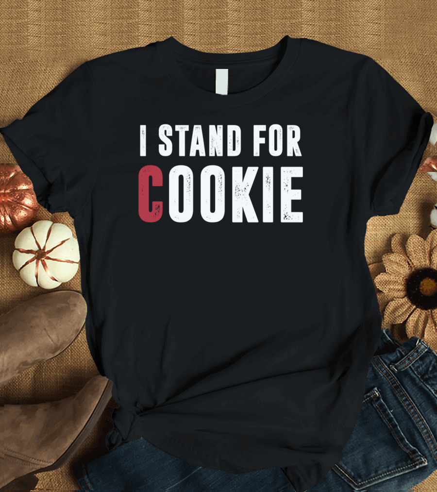 I Stand for Cookie Distressed Support Pediatric Cancer T-Shirt