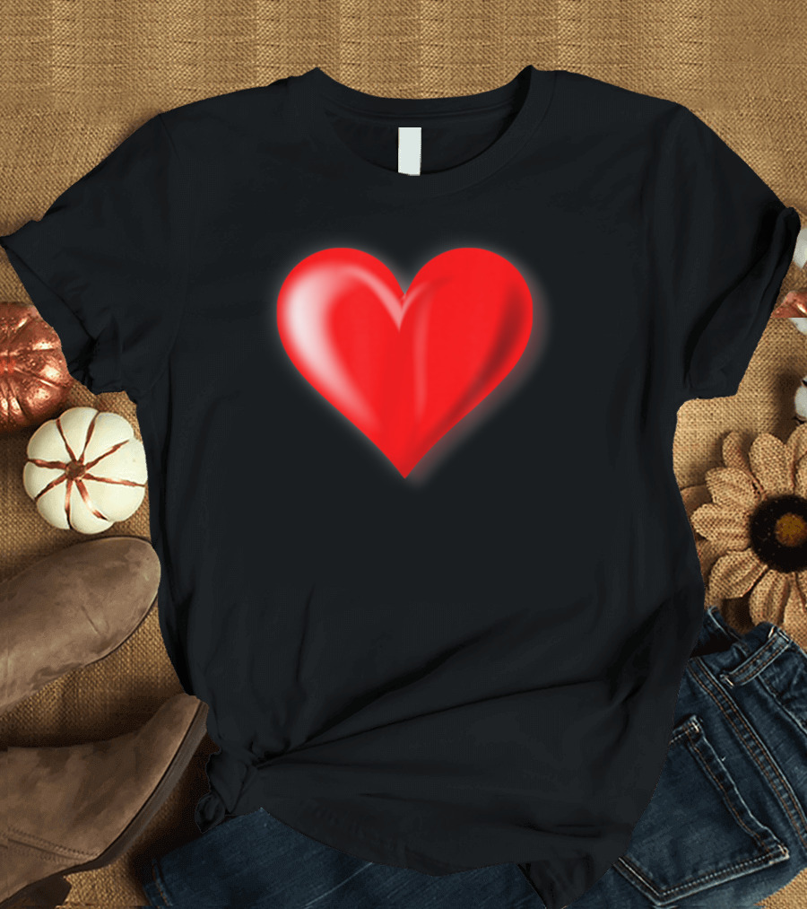 Big Red Heart Valentine's Day Love Friendship T-Shirt