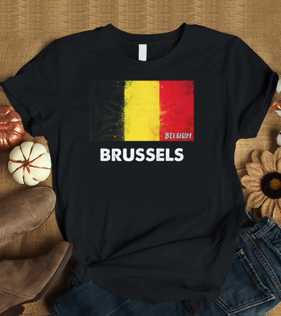 Brussels Belgium Flag Colors T-Shirt