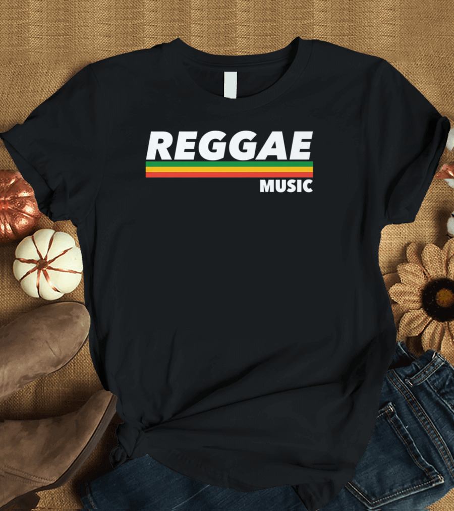 Reggae Music Lovers Rastafari Jamaica Colors Reggae Music T-Shirt