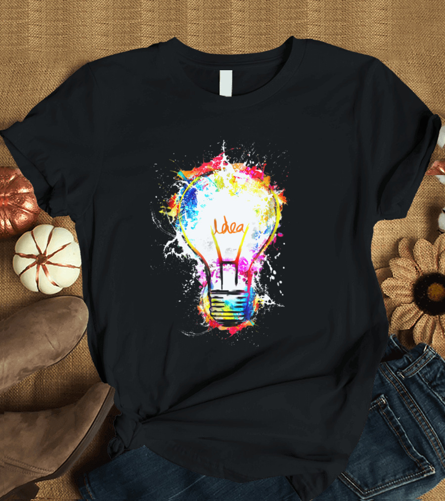 Explosion of Creative Genius Idea Light Bulb T-Shirt