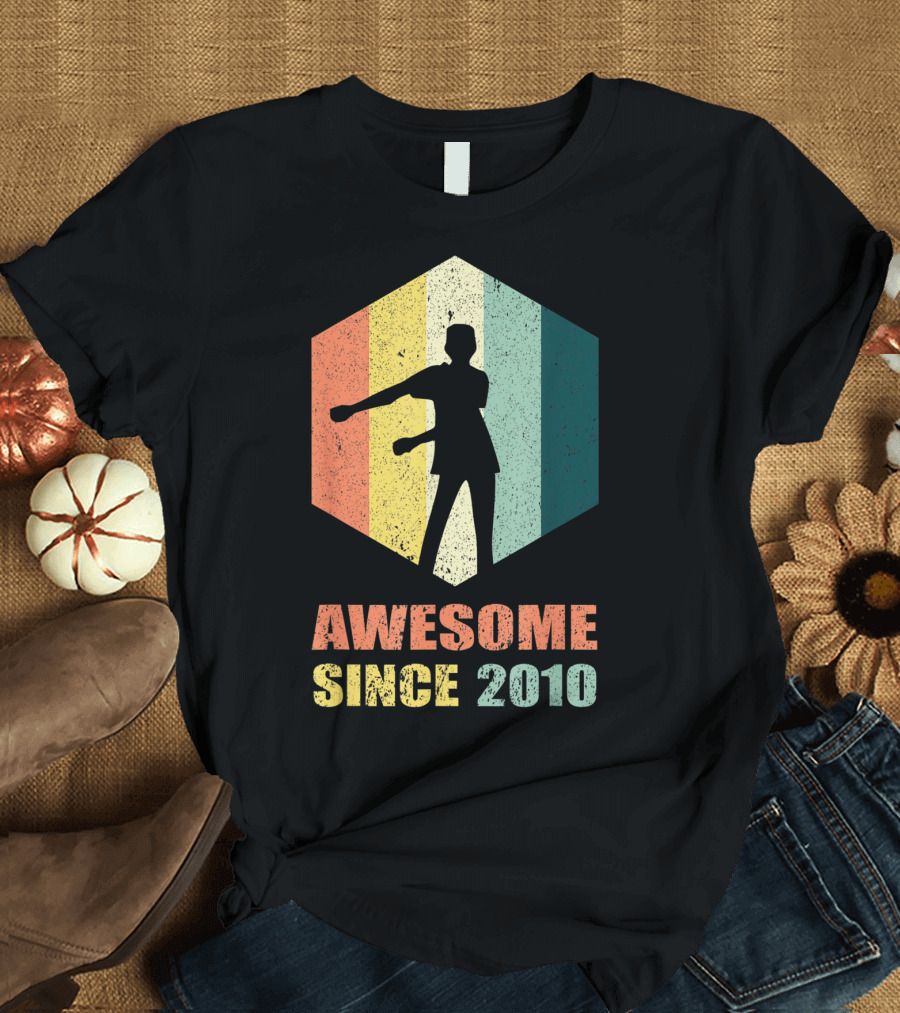 Vintage Floss Dance Awesome Since 2010 for 9 Year Old T-Shirt