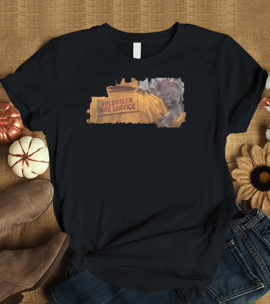 Volunteer Fire Service Koala Australia Fire Fighter Pray For Australia T-Shirt