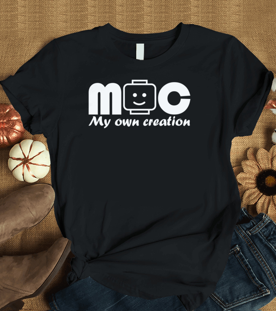 MOC My Own Creation LEGO Smile Head T-Shirt