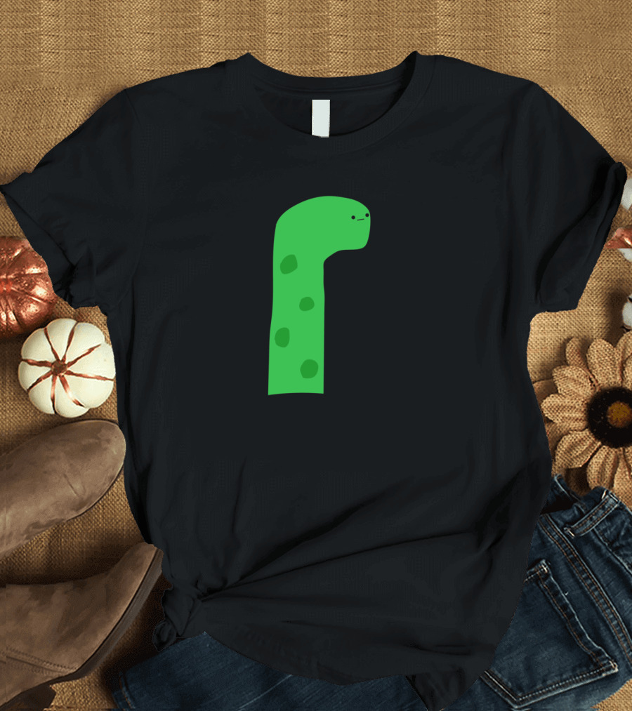 Cute Kawaii Cartoon Green Dinosaur Dinosaur T-Shirt