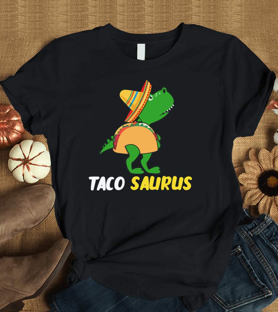 Tacosaurus Cinco De Mayo Sombrero Trex Taco Saurus T-Shirt