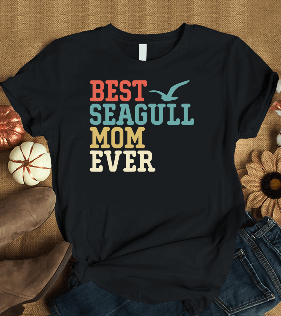BEST SEAGULL MOM EVER Flying Bird T-Shirt