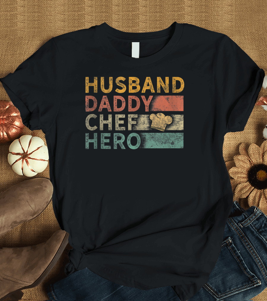 Husband Daddy Chef Hero T-Shirt