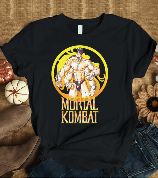 T-Shirt: Mortal Kombat Klassic Goro Icon With Dragon T-Shirt Mortal Kombat Klassic Goro Icon With Dragon T-Shirt