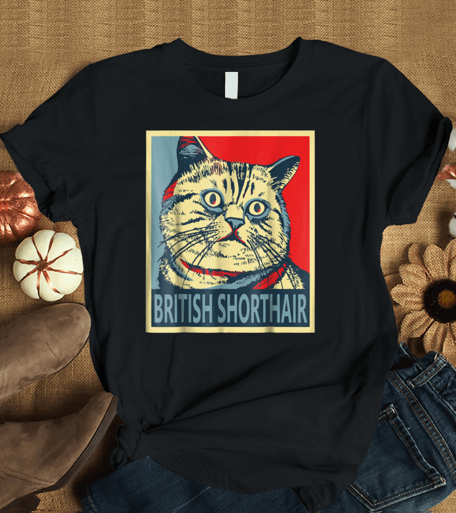 British Shorthair Cat Hope T-Shirt