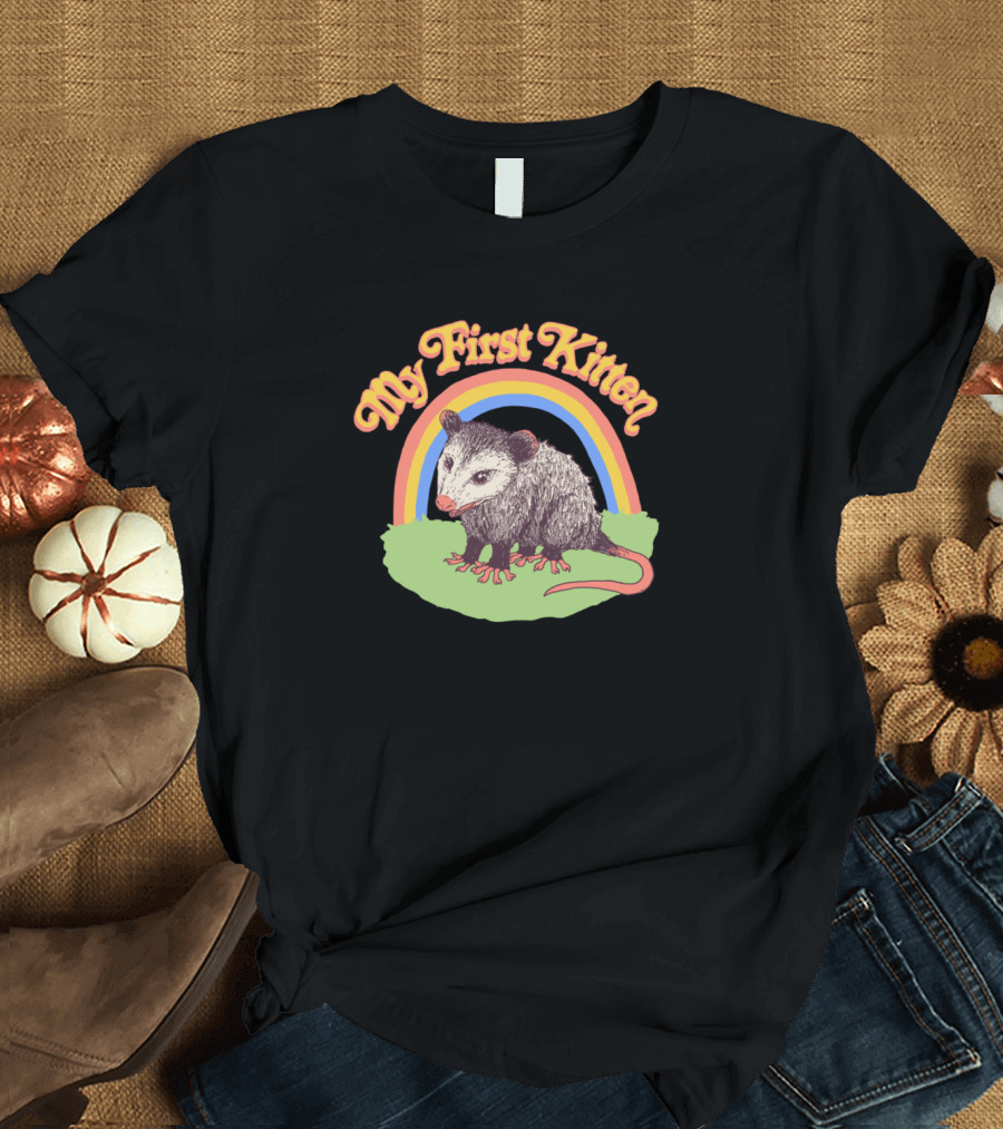 My First Kitten Rainbow Opossum T-Shirt
