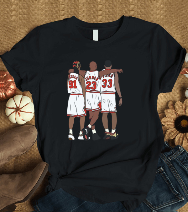 T-Shirt: Rodman Jordan Pippen 91 23 33 T-Shirt Rodman Jordan Pippen 91 23 33 T-Shirt