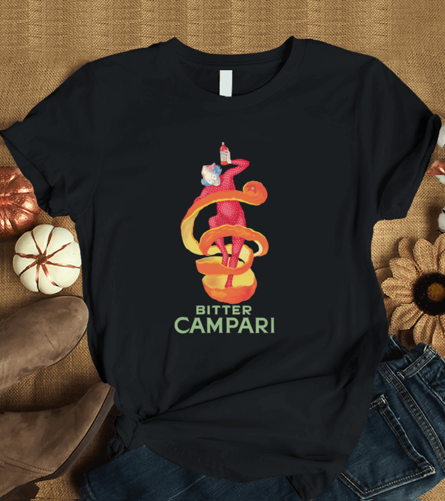 Bitter Campari Vintage Orange Peel Figure T-Shirt