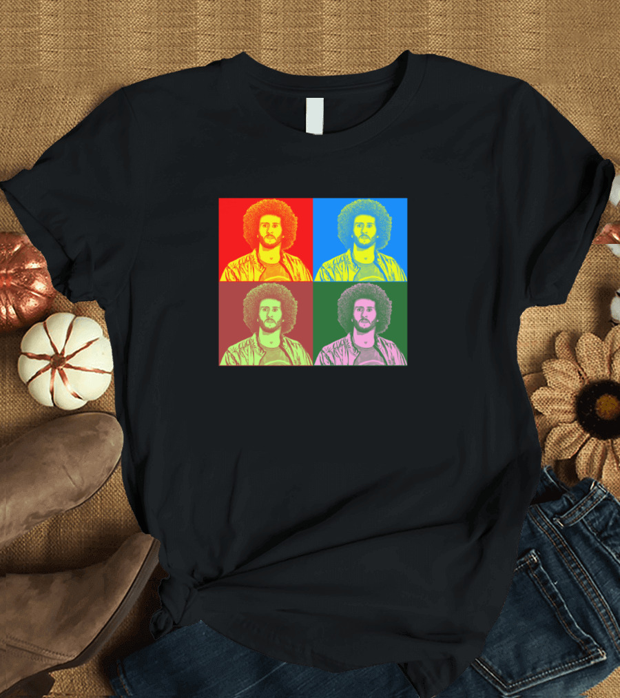 Kaepernick Pop Art Style Multicolor T-Shirt