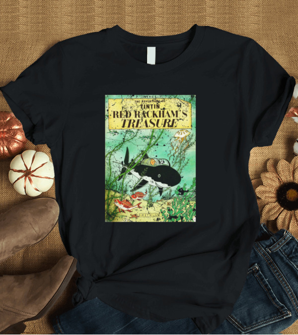 T-Shirt: The Adventures Of Tintin Red Rackham's Treasure Submarine Scene T-Shirt The Adventures Of Tintin Red Rackham's Treasure Submarine Scene T-Shirt