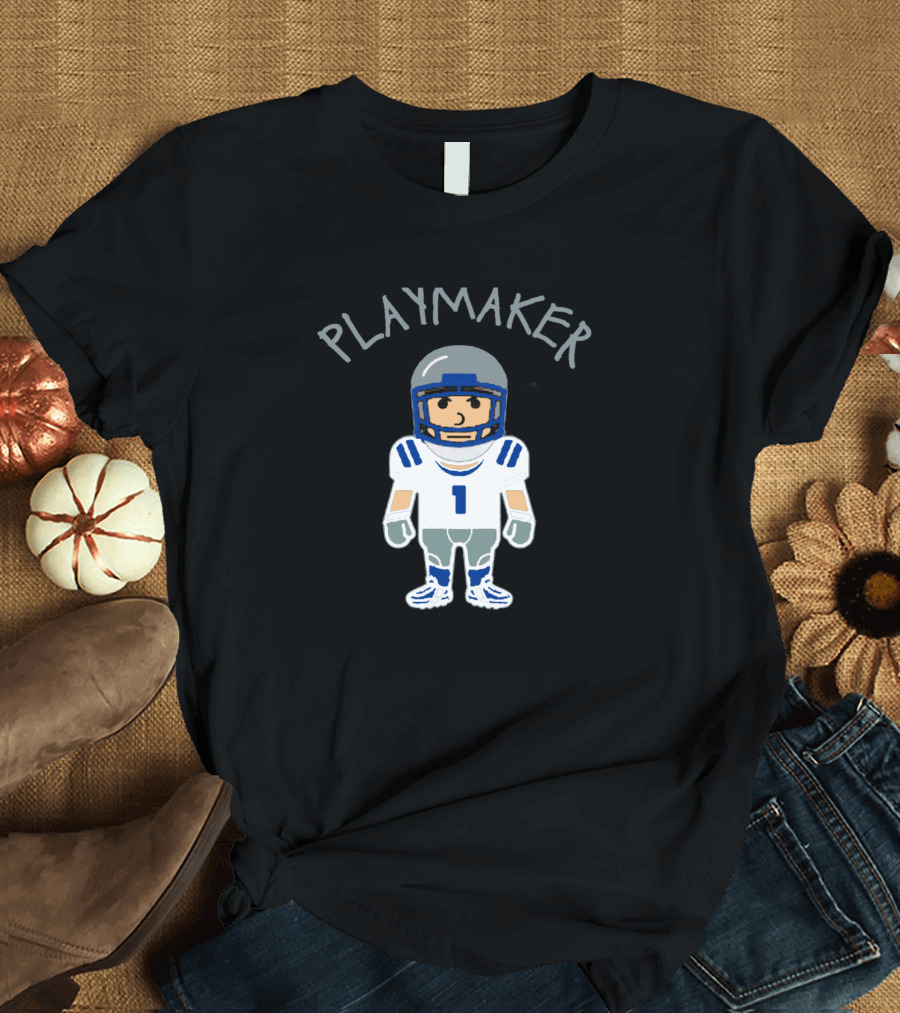 Cowboys Little Football Playmaker Number 1 T-Shirt