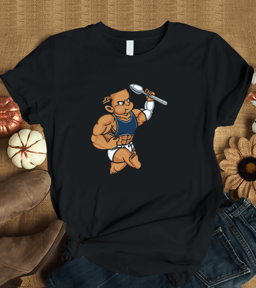 Feed Zeke Dallas Cowboys Football Cartoon Baby Spoon T-Shirt