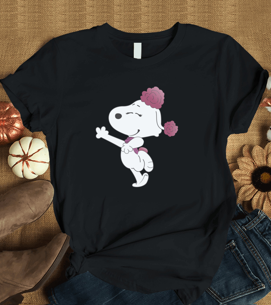Fifi Dancing Snoopy Flower Adorned Ballet Pose T-Shirt